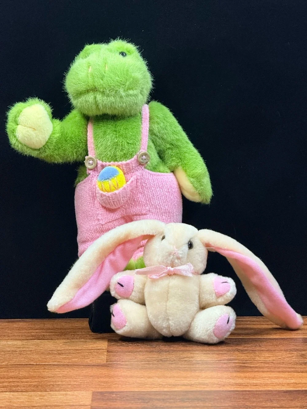 Easter Bunny and Frog Stuffed Animals